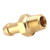 Turbocharger Compressor Housing Brass Boost Nipple Hose Fitting 1/8in 27 NPT Gold