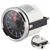 2in Universal 0‑12 Hourmeter Clock Instrument Panel Gauges Display Red Backlight 12V/24V for Car Boat YachtBlack Dial Silver Frame