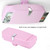 Car Auto Versatile Sunglasses Storage Holder Clip Case Organizer Box Universal(Pink)