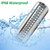 LED Boat Light, 42 LEDs Waterproof 316 Stainless Steel Underwater Light for Yacht Boat Transom Pontoon Pool (Green Light)