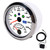 85mm 0‑200MPH GPS Speedometer 0‑8000rpm Tachometer Gauge Overspeed Alarm LCD Red Backlight for Car BoatWhite