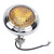 12V LED Round Motorcycle Headlight Retro Style 60W High Low Beam Yellow Light Headlamp Waterproof