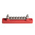 6 Terminal Single-row Bus Bar 150A BusBar Block with Cover, Ground Distribution, Power Distribution Terminal Block with 6 M4 Screws and 2 Studs, for Car Boat Marine Caravan RV