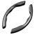 Carbon Fiber Steering Wheel Cover Ultra Thin Fit Wear Resistant Universal Steering Wheel Protector for Most Autos Black