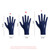 Summer UV Protection Gloves, Two-Fingerless Non-Slip Gloves for Men Women Breathable Gloves for Driving Cycle Riding Climbing Golfing Workout (Black, S)