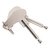 2pcs Ignition Key Metal 5mm Diameter Vintage Universal for Tractor Excavator Truck