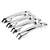 8 pcs Car Chromium Electroplating Door Handle Cover Trim for Toyota Land Cruiser Prado 10-18