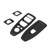 Car Window Lifting Switch Cover Frame Trim Carbon Fiber Style Replacement for X2 F47 2021+