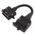 Trailer Adapter 12 Pin Flat Male Plug to 7 Pin Flat Female Socket Trailer Caravan Connector