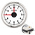 2in Universal 0‑12 Hourmeter Clock Instrument Panel Gauges Display Red Backlight 12V/24V for Car Boat YachtWhite Dial Silver Frame