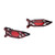 2 Pcs Motorcycle Turn Signal Lamp Protector Motorcycle Refitting Replacement for R1200GS R1250GS ADVRed Front