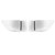 Pair Front Fog Light Bezel Lamp Cover Fit for Subaru Impreza STI WRX 04-05White