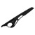 Car Door Handle Frame Assembly Inner Button Switch Trim ABS Artificial Leather Fit for 5 Series F10/F11/F18 2010‑2017 LHDBlack