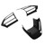 3PCS Car Steering Wheel Trim Frame Bright Black Replacement For Yaris Cross Yaris Sienta Aqua