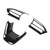 3PCS Car Steering Wheel Trim Frame Bright Black Replacement For Yaris Cross Yaris Sienta Aqua