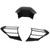 3PCS Car Steering Wheel Trim Frame Bright Black Replacement For Yaris Cross Yaris Sienta Aqua
