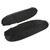 2pcs Front Door Panel Armrest Cover Black Artificial Leather Replacement for Acura RL 2005‑2012