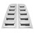 2PCS Car Tail Light Trim Frame Electroplating Bright Glossy Rust Proof Replacement For Hummer H2 2003‑2009