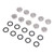 10pcs Brake Master Cylinder Sight Glass with O Ring Motorcycle Brake Master Cylinder Window for Motorcycle ATV Diameter: 12mm / 0.5in