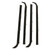 4PCS Front Window Weather Strip Black F2TZ1521456A Waterproof Low Noise Replacement For Ford Bronco 1987‑1996