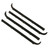 4PCS Front Window Weather Strip Black F2TZ1521456A Waterproof Low Noise Replacement For Ford Bronco 1987‑1996