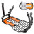 Headlight Guard Grille Cover Protection with Acrylic Lamp Patch Fit for R1200GS R125Orange