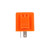 Universal Motorcycle Turn Signal Indicator 2-Pin Speed Adjustable LED Flasher Relay 12V Orange