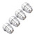 4PCS AN8 3/4in Male Thread Billet Aluminum Alloy Car Thread Connectors Weld in Pipe Fitting