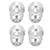 4PCS AN8 3/4in Male Thread Billet Aluminum Alloy Car Thread Connectors Weld in Pipe Fitting