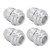 4PCS AN8 3/4in Male Thread Billet Aluminum Alloy Car Thread Connectors Weld in Pipe Fitting