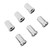 Lug Nut Covers ABS Chrome Plastic Anti Rust 33mm Flanged Lug Nut Caps for Trucks Trailers and Vehicles 20pcs