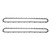 2PCS 72 Drive Links Chainsaw Chain 0.05in Replacement for Husqvarna 33 44 45 50 51 55 57 133 154 234 238