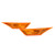 2pcs Side Marker Lamp Housing Orange Gloss Lens Replacement for Civic 10th Generation FK LX EX TOURING