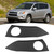 2pcs Carbon Fiber Warning Light Switch Panel Trim Frame Fits for Toyota RAV4 2006-2012