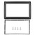 Car Stereo Radio Fascia 2DIN ABS Stylish GPS Navigation Frame Replacement for Megane 2 II 2003‑2009
