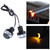 2pcs 12V Motorcycle Handlebar LED Turn Signal Light Hand Grip Bar End Plug Light Universal