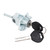 Front Left Door Lock Cylinder Barrel Assembly with Keys Zine Alloy for E46 325i 330i 330xi 2001‑2006