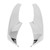 2pcs Front Foglight Trim ABS Chrome Fog Lamp Cover Replacement for Mazda 3 2019‑2021