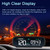 Car Wireless Headup Display Solar GPS Digital Speedometer with LCD Screen Overspeed Alarm Total Mileage/Time/Altitude/Speed Display