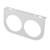 2 Hole Gauge Panel Gauge 2‑1/16 Inch 52MM Universal Metal Car Meter Mount Instrument Panel Silver
