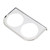 2 Hole Gauge Panel Gauge 2‑1/16 Inch 52MM Universal Metal Car Meter Mount Instrument Panel Silver