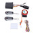 Motorcycle Alarm System PKE Sensing LCD Display Multifunction Anti Theft Device for ATV Offroad Vehicle White Case Without Tire Pressure Monitor Sensor