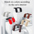 Car Headrest Pillow Memory Foam Head Neck Support Pillow Height & Width Adjustable Sleeping Headrest with Hook for Kids and Adults