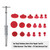 [通拓商品]Car Body Paintless Dent Lifter Repair Tool Slide Hammer T Bar Puller + 18 Tabs Removal Tool