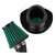 45 Degree Bend Motorcycle Air Intake Filter Cleaner Universal 48mm/1.9inch Green