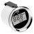 0‑9990RPM Tachometer Gauge IP67 Waterproof Red Backlight 52mm/2in LCD Display 9‑32VBlack Dial Silver Cover