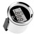 0‑9990RPM Tachometer Gauge IP67 Waterproof Red Backlight 52mm/2in LCD Display 9‑32VBlack Dial Silver Cover