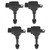 4pcs Car Ignition Coil 22448‑6N015 ABS Replacement for Nissan Sentra 1.8L L4 2002‑2006