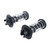 2pcs Hood Cover Spring Hood Buffer Replacement OE A2048800127 Automobile Hood Cover Spring Black