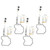 4 Sets Carburetor Rebuild Fix Kit Carb Overhaul Fit for Suzuki GSX600F Katana 1998-2006